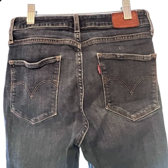 Women's Levi's 721 High‎ Rise Skinny Distressed Jeans Size 27 - Picture 3 of 4